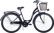 Rowery - Kozbike Rower miejski 28 czarny wersja męska - miniaturka - grafika 1