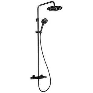 Deante Deszczownia z baterią termostatyczną Jasmin nero - czarna NAC_N4GT - ZNALAZŁEŚ TANIEJ$73 ZADZWOŃ 726 713 313 NAC_N4GT - Zestawy prysznicowe - miniaturka - grafika 1