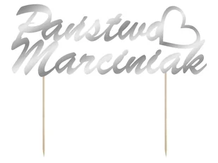 Topper na tort personalizowany na wesele - 15 cm - Dekoracje sali Topper na tort personalizowany na wesele - 15 cm - Dekoracje sali - miniaturka - grafika 1