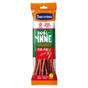 Tarczyński Roślinne Kabanosy PIRI-PIRI 90g - Zdrowa żywność - miniaturka - grafika 1