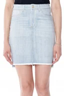 Spódnice - WRANGLER FRAYED SKIRT LOVED W28Z9291W L - miniaturka - grafika 1
