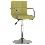 Krzesła - vidaXL Krzesło stołowe zielone tapicerowane tkaniną 3087881 - miniaturka - grafika 1