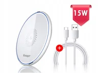 Ładowarki do telefonów - Ładowarka Bezprzewodowa ESSAGER 15W - biały - miniaturka - grafika 1