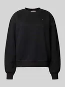 Bluzy damskie - Bluza o kroju regular fit z wyhaftowanym logo - miniaturka - grafika 1