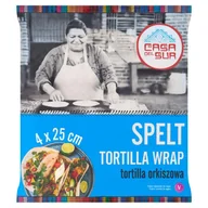 Kuchnie świata - Casa Del Sur Tortilla orkiszowa 25 cm 240 g (4 sztuki) - miniaturka - grafika 1