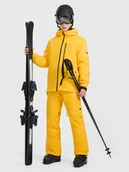 Spodnie narciarskie - 4F Spodnie narciarskie z szelkami membrana 15000 męskie - żółte L - miniaturka - grafika 1