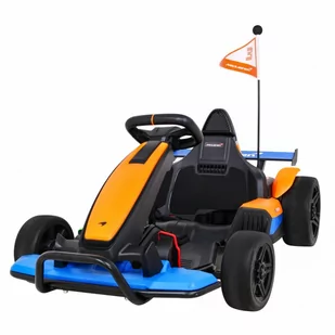 Pojazd gokart mclaren drift pomarańczowy kod: RA-PA.BDM0930.POM - Pojazdy elektryczne dla dzieci - miniaturka - grafika 1