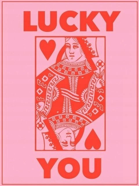 PODKŁADKA POD MYSZ Z Nadrukiem 22x18 cm Lucky You Karta Tekst Prezent