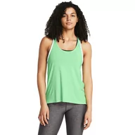 Koszulki sportowe damskie - Damski top treningowy Under Armour Knockout Tank - zielony - UNDER ARMOUR - miniaturka - grafika 1