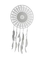 Wyposażenie pokoiku dziecięcego - Zawieszka boho dekoracja na ścianę 42x75 Łapacz snów dreamcatcher - miniaturka - grafika 1