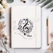 Notesy i bloczki - NOTATNIK z imieniem prezent dla fanki muzyki - miniaturka - grafika 1