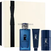 Zestawy perfum męskich - Dolce&Gabbana K by Dolce & Gabbana EDP Trio Gift Set zestaw upominkowy dla mężczyzn - miniaturka - grafika 1