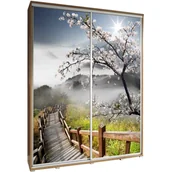 Szafy - Szafa 155 z Grafiką Schody Penelopa Maridex Biały Mat - miniaturka - grafika 1