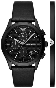 Zegarek Zegarek Emporio Armani AR80070SET PAOLO GIFT SET - Zegarki męskie - miniaturka - grafika 1
