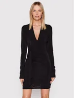 Sukienki - Patrizia Pepe Sukienka koktajlowa 8A1052/J3EV-K103 Czarny Slim Fit - miniaturka - grafika 1