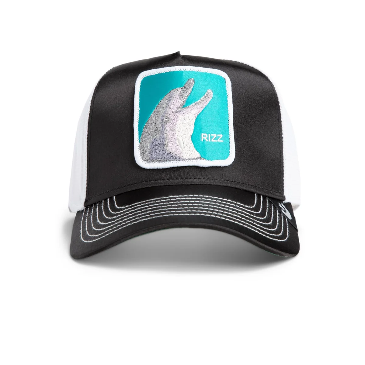 Goorin Bros. Great Escape Collection Trucker Hat dla mężczyzn i kobiet, Czarny (Rizzky Bizznizz), rozmiar uniwersalny