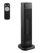 Ogrzewanie przenośne - Termowentylator z pilotem, obrotowy, 2000 W, 58 cm, czarny, NTH20-22ER, Midea - miniaturka - grafika 1