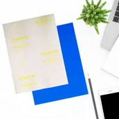 Pasmanteria - Flex Soft No Cut - folia transferowa do nadruków na koszulki do drukarek laserowych - 10 kompletów Marka: FOREVER, Wymiar: A4, Kolor: granatowy, Ilo.. - miniaturka - grafika 1