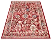 Dywany - Prostokątny czerwony dywan w stylu retro B5-Z91 - miniaturka - grafika 1