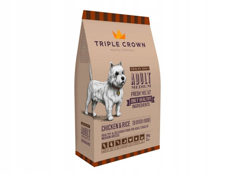 Karma dla psa TRIPLE CROWN Housy Dog Kurczak z ryżem 14 kg