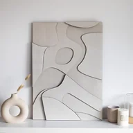 Obrazy i zdjęcia na płótnie - Obraz abstrakcyjny ,,LUNAR''3d relief dekoracja ścienna nowoczesna Boho - miniaturka - grafika 1