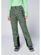 Spodnie narciarskie - Chiemsee Spodnie narciarskie w kolorze zielono-czarno-różowym - miniaturka - grafika 1