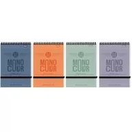 Szkolne artykuły papiernicze - Beniamin Kołonotes A6 Monocolor kratka 96 kartek 10 szt. - miniaturka - grafika 1