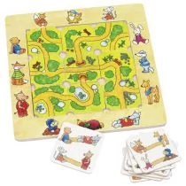 Goki Znajdź drogę Puzzle supełki - Układanki dla dzieci - miniaturka - grafika 1