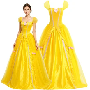 Sukienka Strój Kostium Bella Księżniczka Cosplay Dla Dorosłych S / M 170 176 - Stroje karnawałowe Sukienka Strój Kostium Bella Księżniczka Cosplay Dla Dorosłych S / M 170 176 - Stroje karnawałowe - miniaturka - grafika 1