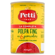 Koncentraty warzywne, przeciery - Pulpa pomidorowa La completa polpa fine 400g - Petti - miniaturka - grafika 1