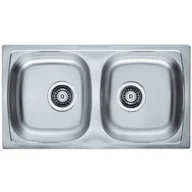 Zlewozmywaki - Alveus BASIC 160 stal SATYNA 1049232 - miniaturka - grafika 1