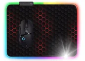 Podkładki pod mysz - Podkładka podświetlana LED pod mysz 26x21 cm P1926 - miniaturka - grafika 1