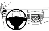 Uchwyty samochodowe do telefonów - Brodit ProClip uchwyt do Nissan NV200 2010-2023 - miniaturka - grafika 1