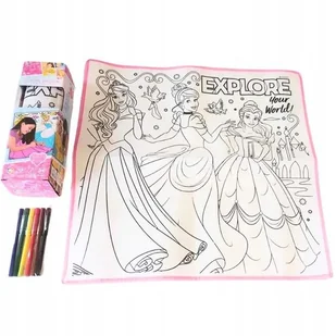 ZMYWALNA MATA KOLOROWANIA Princess - Maty edukacyjne - miniaturka - grafika 1