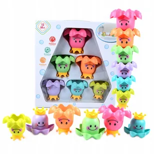 KUBECZKI DO WANNY ZABAWKA DO KĄPIELI DLA DZIECI OŚMIORNICE DO PRZELEWANIA - Zabawki do kąpieli - miniaturka - grafika 1