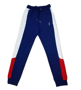 Spodenki męskie - FILA Męskie spodnie rekreacyjne BILGORAJ Medieval Blue-Bright White-True Red, M, Medieval Blue-Bright White-true Red, M - grafika 1