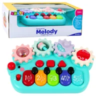 Zabawki interaktywne dla dzieci - DLA NAJMŁODSZYCH PIANINKO INTERAKTYWNE NIEBIESKIE - miniaturka - grafika 1