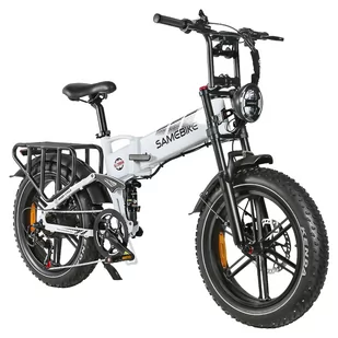 SAMEBIKE RS-A02 Electric Bike, Folding Off Road E-bike, 20*4 Inch Fat Tire, 48V 17Ah Battery, 1200W Motor - Rowery elektryczne - miniaturka - grafika 2