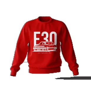 Bluza BMW E30 classic czerwona-3XL - Odzież do sportów motorowych - miniaturka - grafika 1