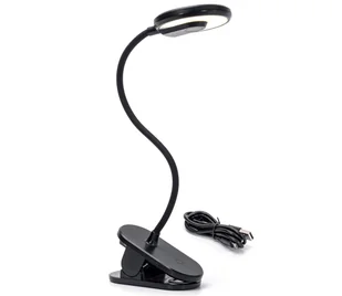 Aigostar - LED Ściemnialna lampa stołowa z klipsem LED/3W/5V czarna - Lampy stojące - miniaturka - grafika 1