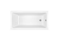 Grzejniki łazienkowe - Wanna Akrylowa Wave 120x70 Slim Biała - miniaturka - grafika 1