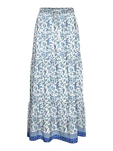 VERO MODA Damska spódnica Vmmilan Hw Long Skirt WVN, Dazzling Blue/Aop:mira, S - Spódnice - miniaturka - grafika 1