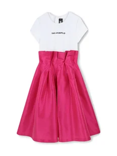 Karl Lagerfeld Kids Sukienka codzienna Z30460 S Różowy Regular Fit - Sukienki i spódniczki dla dziewczynek - miniaturka - grafika 1