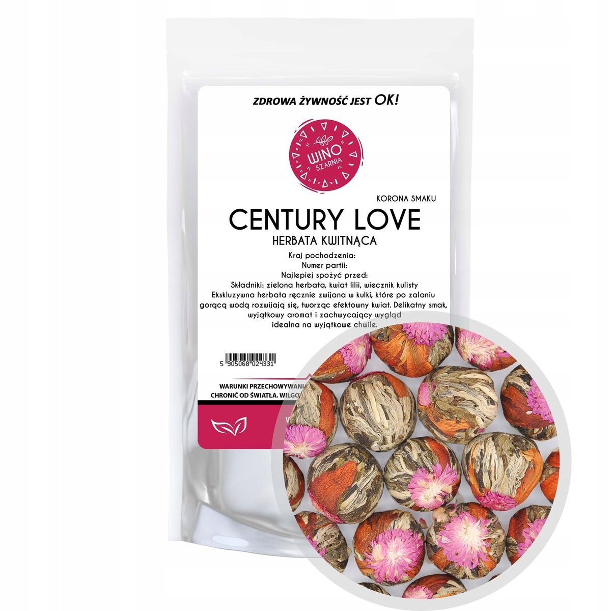Herbata kwitnąca zielona Korona Smaku - Blooming Tea Century Love - 50g 11.00