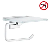 Stojaki i wieszaki na papier toaletowy - Uchwyt na papier toaletowy BEZ WIERCENIA tesa - miniaturka - grafika 1