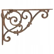 Zawiasy, okucia i inne akcesoria - Wspornik Żeliwny pod półkę wytrzymały podpórka pod książki dekoracje 26cm - miniaturka - grafika 1