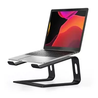 Torby na laptopy - Crong AluBench – Aluminiowa podstawka do laptopa (czarny) - miniaturka - grafika 1