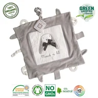 Maskotki i pluszaki - Maud N Lil Maud N Lil Luxury Soft Play Blankie Organiczny Mięciutki Kocyk Przytulanka z Gryzakami - miniaturka - grafika 1