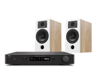 Zestawy stereo - NAD C 338 (czarny) + Diva 3 (dąb) - miniaturka - grafika 1