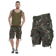 Odzież taktyczna i umundurowanie - Spodenki Krótkie Męskie BRANDIT Savage Vintage - Woodland 4XL - miniaturka - grafika 1